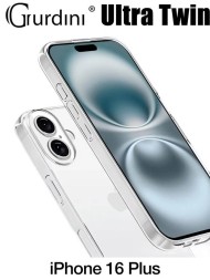 Чехол накладка для iPhone 16 Plus Gurdini Ultra Twin 1 mm с защитой камеры (прозрачный)