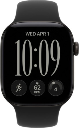 Умные часы Apple Watch Series 12, GPS, 46 mm, Sport Band (Black/Black ), размер M/L