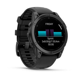 Garmin Fenix E AMOLED, 47 mm (Slate Gray Steel/Black Silicone Band)