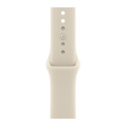 Apple Watch Series 12, GPS+Cellular, 42 mm, Sport Band (Pearl White/Sand), размер S/M
